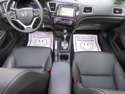 2013 Honda Civic EX-L w/Navi , RVC, SUNROOF, SILVER Sedan